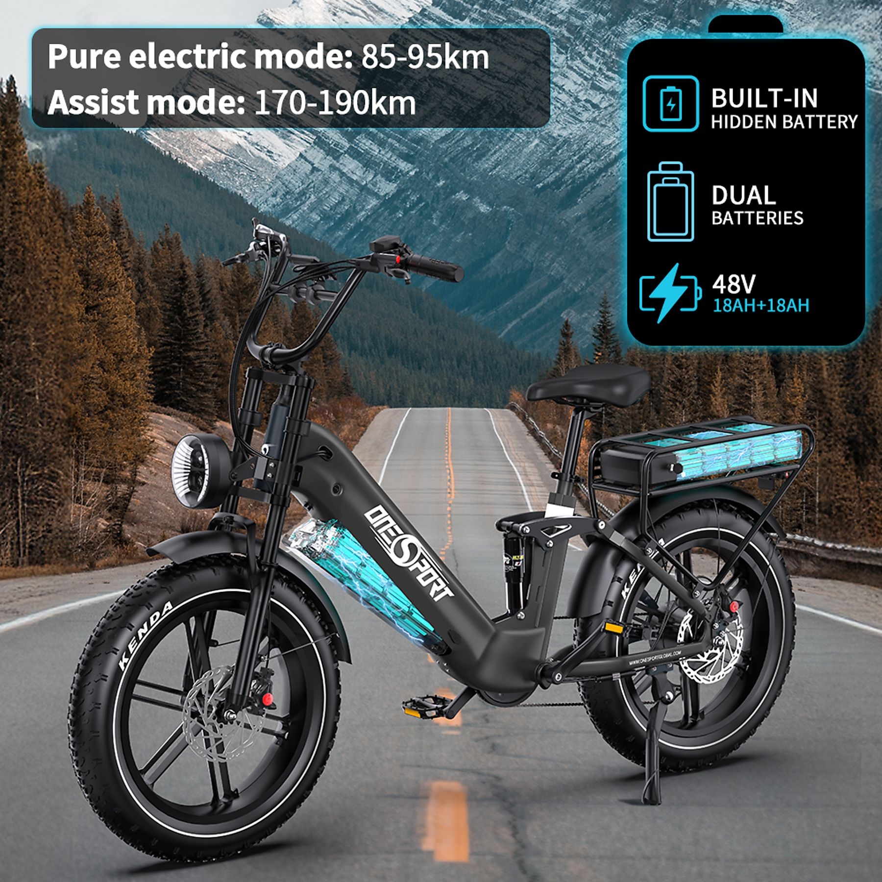 Elektrický bicykel Onesport OT08 Pro